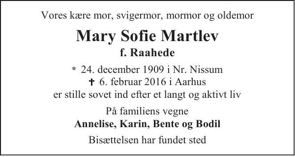 Mary Sofie Martlev